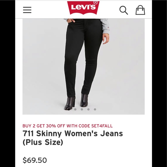 Levi's Denim - Levi’s NWT 711 Skinny 20WS